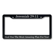 Load image into Gallery viewer, Jeremiah 29:11 God Has The Most Amazing Plan For You! | Christian License Plate Frame