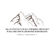 Load image into Gallery viewer, I Lift My Eyes to the Hills Psalm 121 Shirt