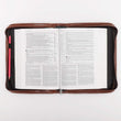 Load image into Gallery viewer, Faith Faux Leather Brown Personalized Bible Cover for Women