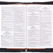 Load image into Gallery viewer, Forro Símil Cuero Placa Fe Negro Black Spanish Personalized Bible Cover for Men