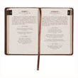 Load image into Gallery viewer, Personalized Custom Text Your Name One Minute with God for Men Daily Devotional Brown Faux Leather