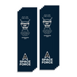 Load image into Gallery viewer, Christian Military Bookmark Packs U.S. Space Force with Bible Verse Ephesians 6:11 | Put on The Full Armor of God
