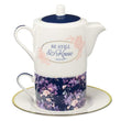 Load image into Gallery viewer, Be Still Psalm 46:10 Tea for One Set
