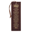 Load image into Gallery viewer, The LORD's Prayer Matthew 6:9-13 Walnut Brown Faux Leather Bookmark
