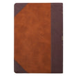 Load image into Gallery viewer, KJV Brown Portfolio Design Large Print Thinline LuxLeather Bible
