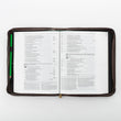 Load image into Gallery viewer, Brown Distressed Faux Leather Bible Cover with Cross Badge
