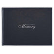 Load image into Gallery viewer, In Loving Memory Navy Faux Leather Guest Book
