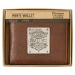 Load image into Gallery viewer, Blessed Is The Man Jeremiah 17:7 Brown Genuine Leather Wallet
