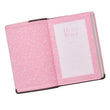 Load image into Gallery viewer, Personalized Bible KJV Gift Edition Standard Size LuxLeather 2-Tone Pink/Brown King James Version
