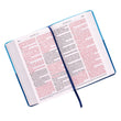 Load image into Gallery viewer, Personalized KJV Giant Print Bible Two-Tone Blue Faux Leather w/Ribbon Marker King James Version
