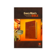 Load image into Gallery viewer, Personalized Every Man's Bible Deluxe Messenger Edition LeatherLike Brown New Living Translation
