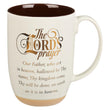 Load image into Gallery viewer, The Lord's Prayer Matthew 6:9-13 White Ceramic Coffee Mug with Exposed Clay Base
