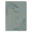 Load image into Gallery viewer, Walk By Faith 2 Corinthians 5:7 Teal Floral Faux Leather Zippered Journal
