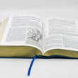 Load image into Gallery viewer, Personalized Tyndale NLT Life Application Large Print Study Bible Third Edition LeatherLike TealBlue
