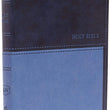 Load image into Gallery viewer, Personalized Custom Text Your Name KJV Value Thinline Bible Dark Blue Comfort Print Leathersoft
