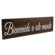 Load image into Gallery viewer, Bienvenido a este mundo Spanish Wood Decor

