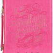 Load image into Gallery viewer, Ecclesiastes 3:11 Faux Leather Pink Personalized Bible Cover for Women
