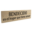 Load image into Gallery viewer, Bendecido es el hogar que tiene amor Spanish Wood Decor
