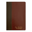 Load image into Gallery viewer, Personalized Custom Text Your Name NKJV Life Application Study Bible Third Edition Large Print Red Letter LeatherLike Brown/Mahogany Indexed
