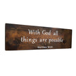 Load image into Gallery viewer, All Things are Possible with God Wood Decor
