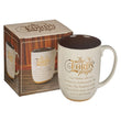 Load image into Gallery viewer, The Lord's Prayer Matthew 6:9-13 White Ceramic Coffee Mug with Exposed Clay Base
