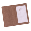 Load image into Gallery viewer, Personalized Custom Text Your Name KJV Budget Gift and Award Faux Leather Tan Softcover Bible King James Version

