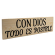 Load image into Gallery viewer, Con Dios Todo Es Posible Wood Decor
