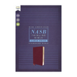 Load image into Gallery viewer, Personalized NASB 1995 Text Thinline Large Print Bible Red Letter Edition Burgundy Bonded Leather

