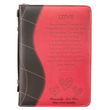 Load image into Gallery viewer, Love Pink Faux Leather Personalized Bible Cover For Women
