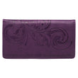 Load image into Gallery viewer, I Can Do Everything Through Him Philippians 4:13 Purple Faux Leather Checkbook Cover
