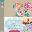 Load image into Gallery viewer, Personalized Custom Text NIV Journal the Word Bible for Teen Girls Leathersoft Over Board Floral
