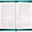 Load image into Gallery viewer, Jeremiah 31:3 Faux Leather Turquoise Personalized Bible Cover For Women
