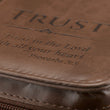 Load image into Gallery viewer, Proverbs: 3:5 Faux Leather Brown Personalized Bible Cover for Women
