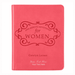 Load image into Gallery viewer, Personalized Custom Text Your Name One-Minute Devotions for Women Devotional Pink Faux Leather
