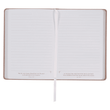 Load image into Gallery viewer, Personalized Journal Custom Text Your Name Sufficient Grace Pearlescent Dusty Rose
