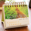 Load image into Gallery viewer, God's Way Day by Day Charles Stanley Perpetual Flip Calendar
