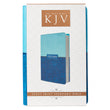Load image into Gallery viewer, Personalized KJV Giant Print Bible Two-Tone Blue Faux Leather w/Ribbon Marker King James Version
