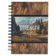 Load image into Gallery viewer, The LORD is My Strength Psalm 28:7 Wire-bound Journal
