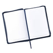 Load image into Gallery viewer, Personalized Journal Custom Text Hope As An Anchor Hebrew 6:19 Journal LuxLeather Navy Blue
