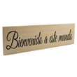 Load image into Gallery viewer, Bienvenido a este mundo Spanish Wood Decor
