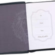 Load image into Gallery viewer, Personalized Lion Face Be Strong and Courageous Zippered Classic LuxLeather Journal
