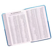 Load image into Gallery viewer, Personalized KJV Giant Print Bible Two-Tone Blue Faux Leather w/Ribbon Marker King James Version
