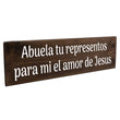 Load image into Gallery viewer, Abuela representos el amor de Jesús Spanish Wood Decor
