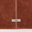 Load image into Gallery viewer, Forro Símil Cuero Placa Fe Café Personalized Bible Cover for Women
