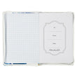 Load image into Gallery viewer, The Lord is my Strength Psalm 28:7 Blue Floral Faux Leather Zipper Journal
