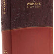 Load image into Gallery viewer, Personalized NKJV Woman's Study Bible Leathersoft Brown/Burgundy
