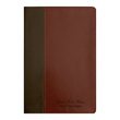 Load image into Gallery viewer, Personalized Custom Text Your Name NKJV Life Application Study Bible Third Edition Large Print Red Letter LeatherLike Brown/Mahogany Indexed
