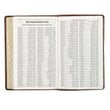 Load image into Gallery viewer, Personalized Custom Text Your Name KJV Deluxe Gift Bible Brown Faux Leather King James Version
