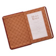 Load image into Gallery viewer, Personalized Custom Text Your Name KJV Holy Bible COMPACT LuxLeather Brown King James Version
