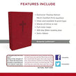 Load image into Gallery viewer, Personalized Custom Text Your Name NKJV Value Thinline Holy Bible Burgundy Leathersoft Red Letter Edition New King James Version
